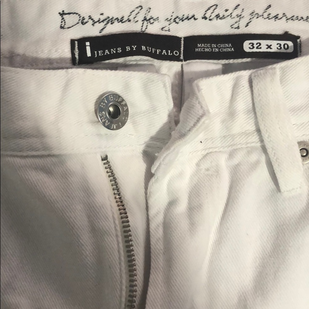 Buffalo white ripped jeans
